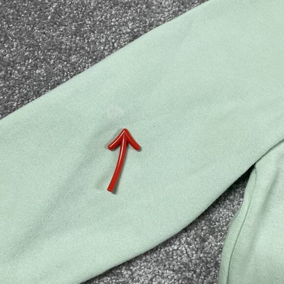 North Face Sweatshirt Womens Medium Fleece Pullover Outdoors Hiking Light Green - Picture 6 of 16